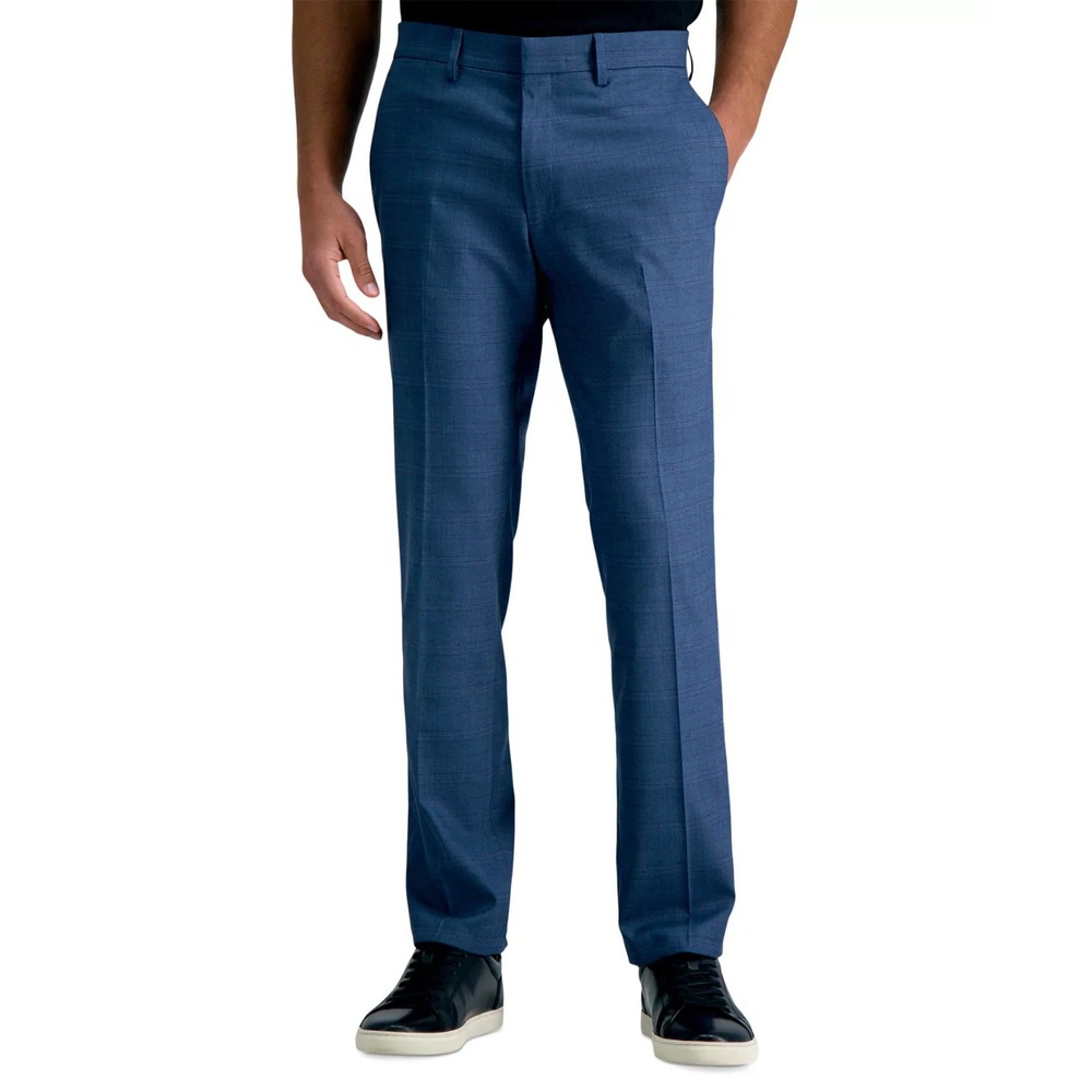Kenneth Cole Reaction Men's Slim-Fit Stretch Check Dress Pants 32Wx32L E111666